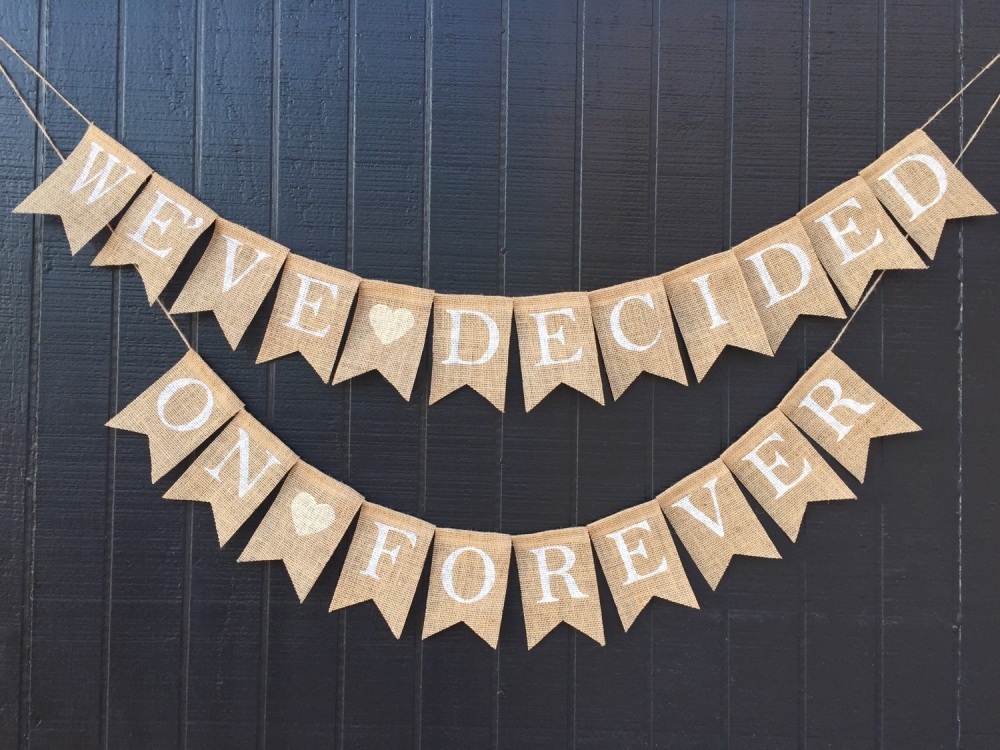 We've Decided on Forever Banner | Aloha Inspired