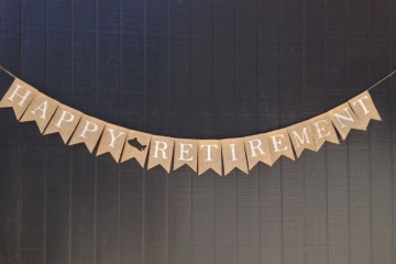 Happy Retirement "Retro Plane"