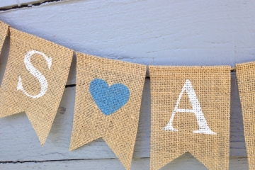 IT'S A... BOY or Girl or Twins Burlap Banner