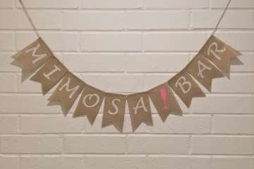 Mimosa Bar Banner "Contemporary"
