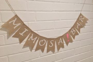Mimosa Bar Banner "Contemporary"