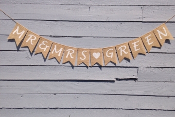 Personalized Mr & Mrs Banner "Contemporary"