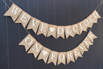 We've Decided on Forever Banner