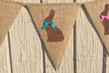 Chocolate Bunny Bunting