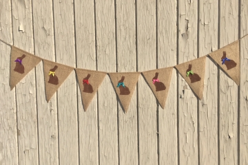 Chocolate Bunny Bunting