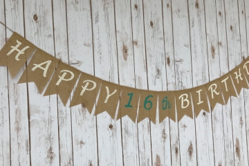 Happy Birthday Banner "Customized"