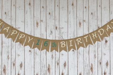 Happy Birthday Banner "Customized"