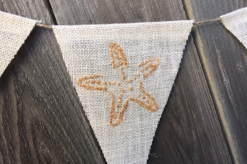 Starfish & Sand Dollars Beachy Bunting