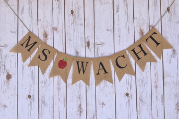 Teacher's Name Banner "Personalized"