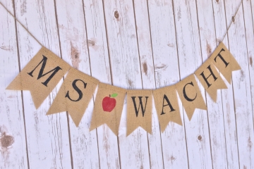 Teacher's Name Banner "Personalized"