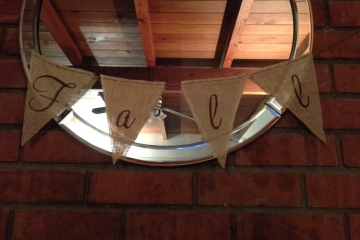 FALL Burlap Banner